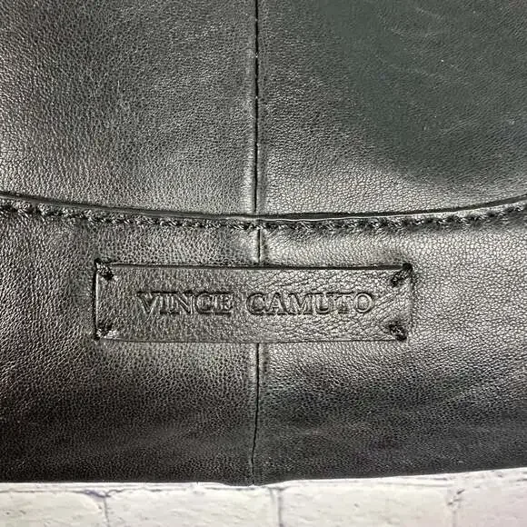 Vince Camuto Black Quilted Leather Tote Bag - Picture 6 of 9